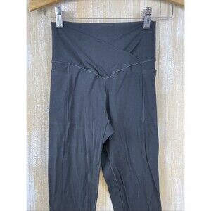 Aerie V-waist Black Leggings Size Medium